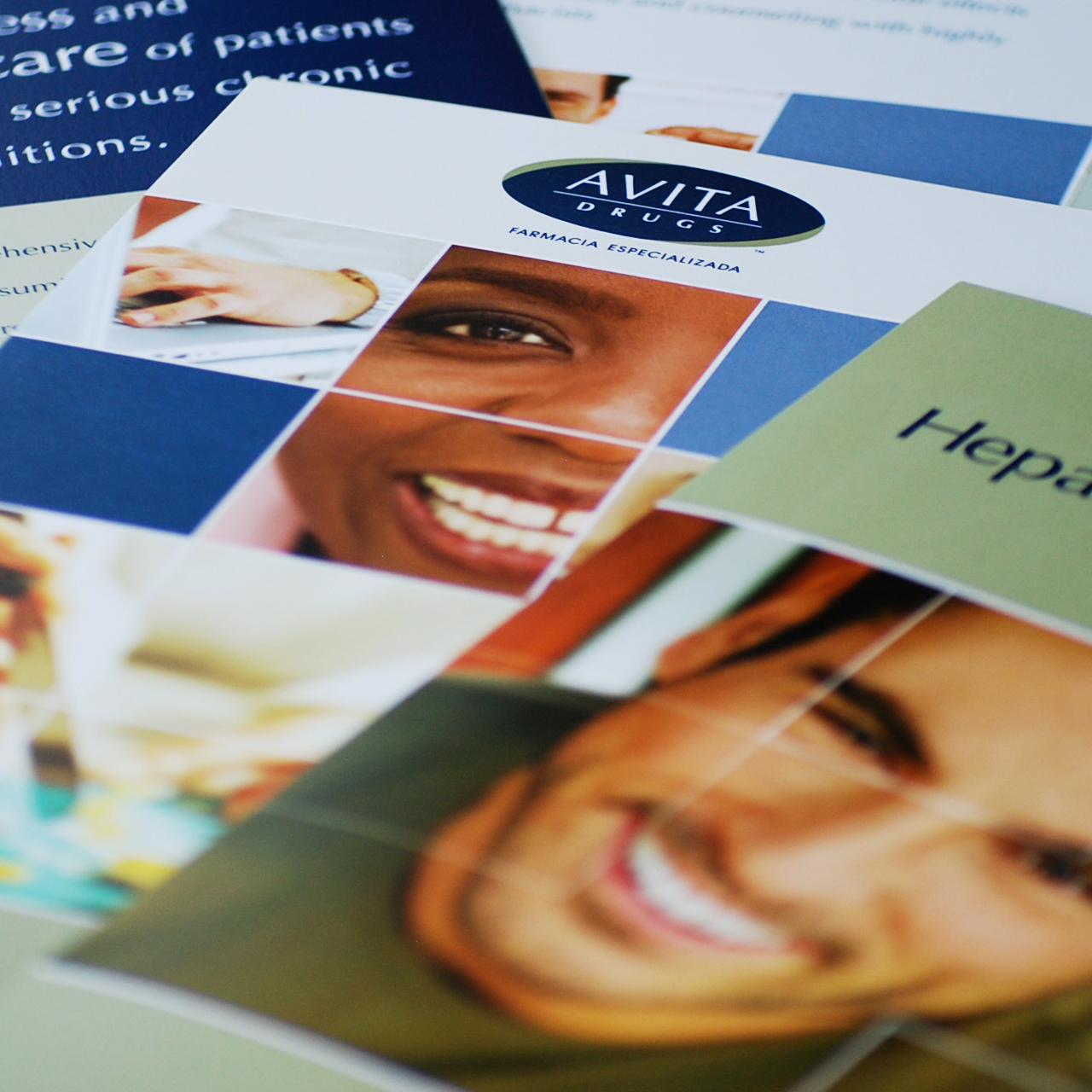 An image of Avita Drugs' product brochure design