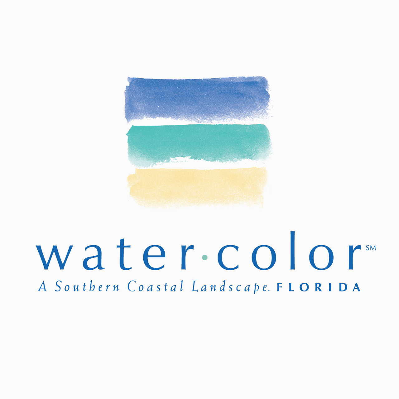 Logo design and type treatment for Water Color Resort, Florida