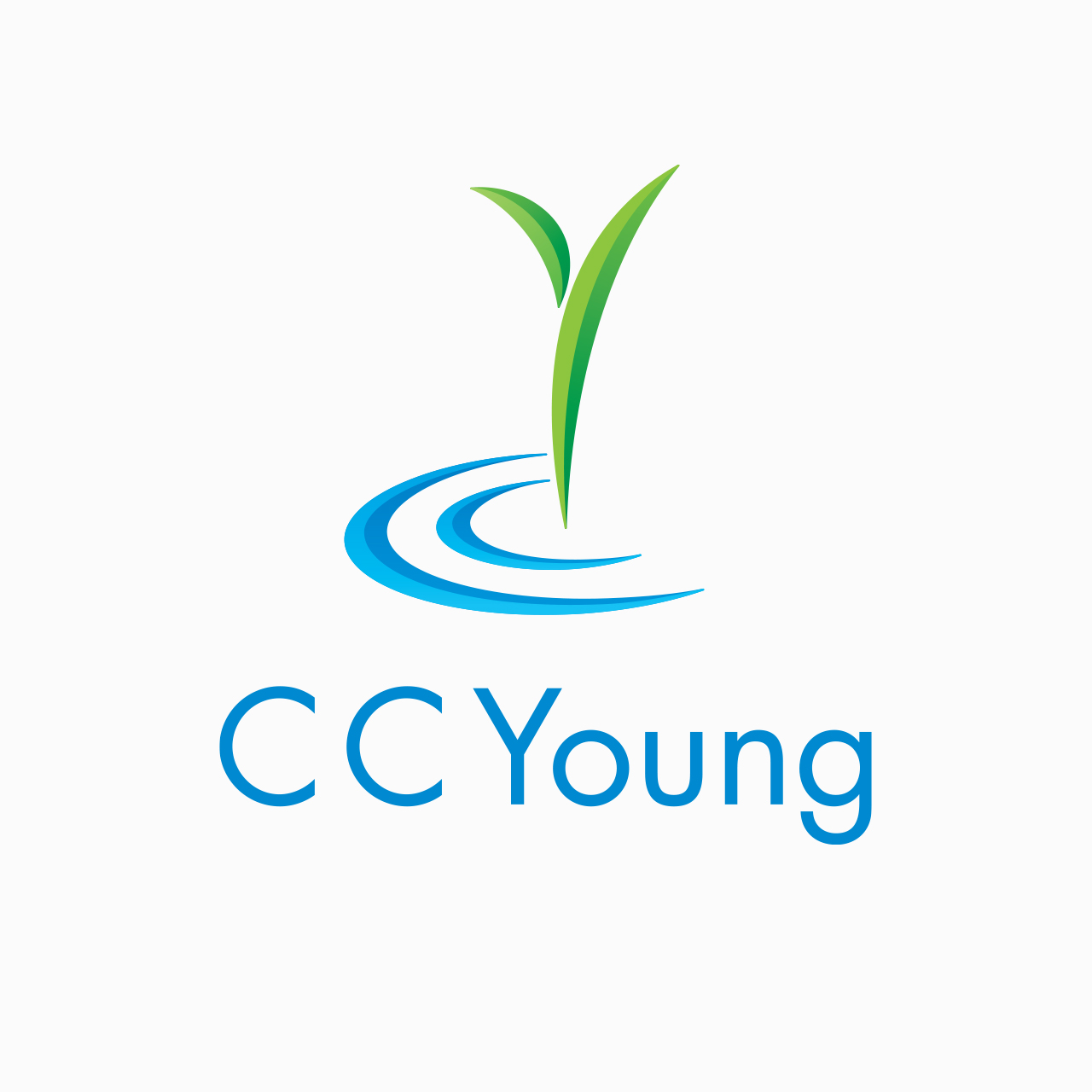 Logo design and type treatment for Los C. C. Young Senior Living Community