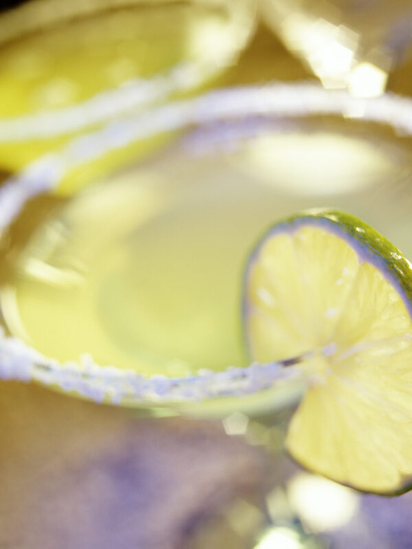 An image of a margarita in a martini glass