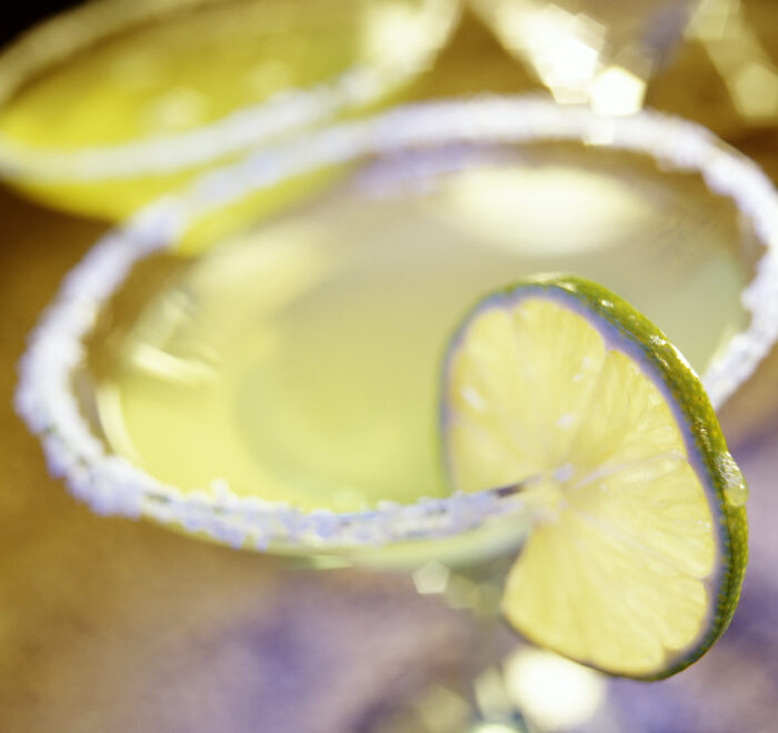 An image of a margarita in a martini glass