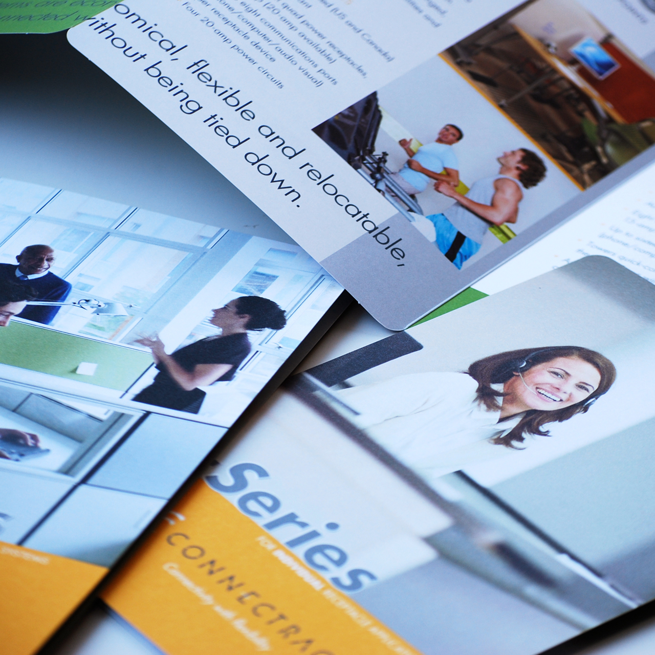 An image of Connectrac's product brochure designs