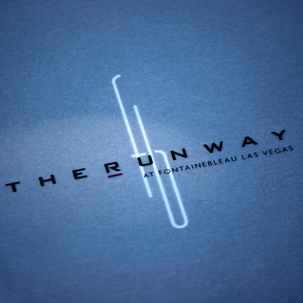 An image of Fountainebeau's Runway logo on the cover of the sales kit