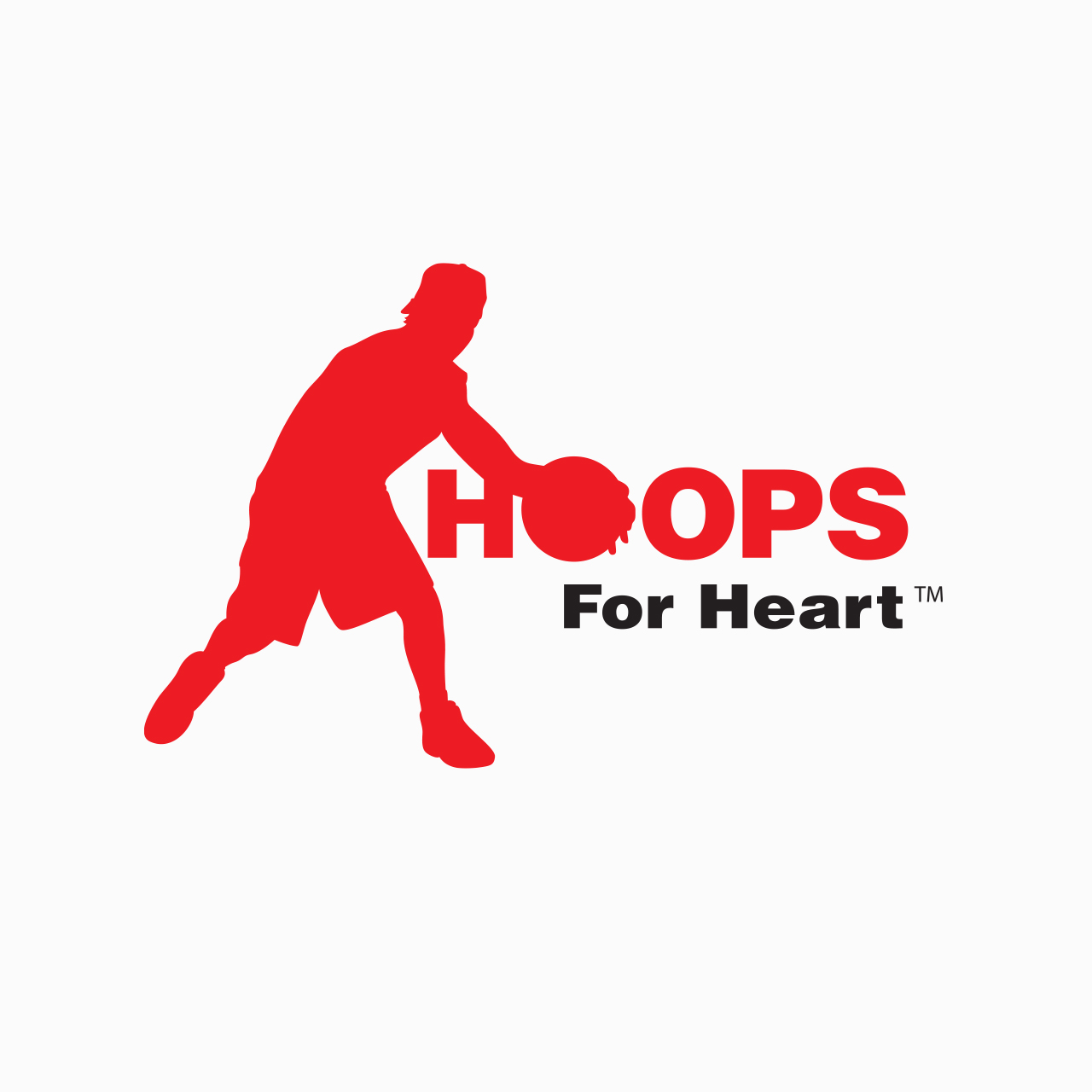 Logo design and type treatment for American Heart Association's Hoops for Hearts Program