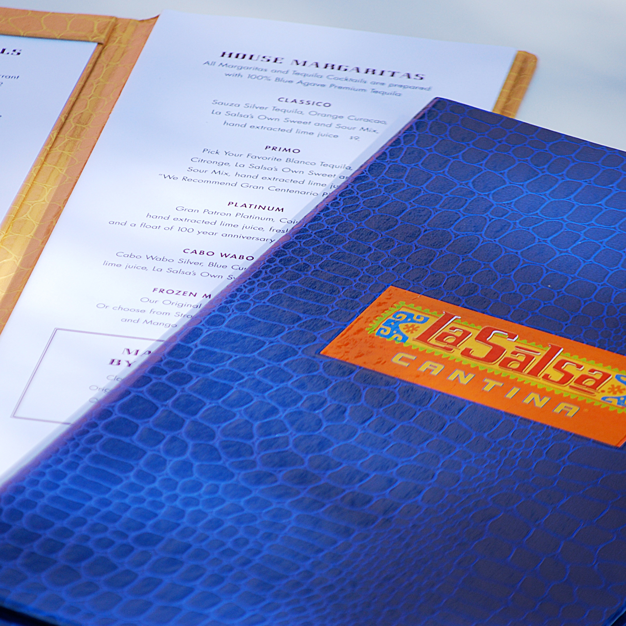 An image of the La Salsa Cantina Drink Menu design