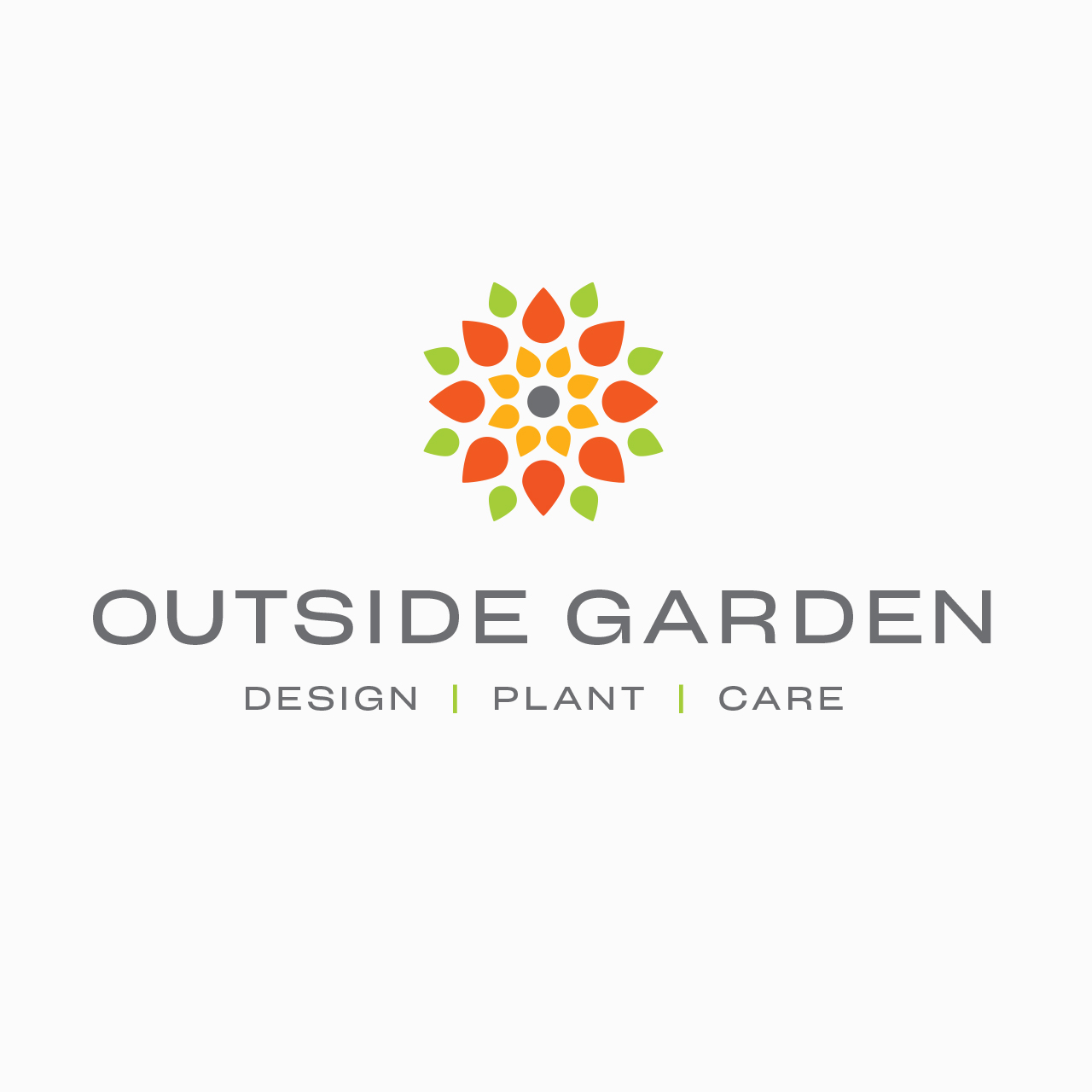 Logo design and type treatment for Outside Garden Landscape Design