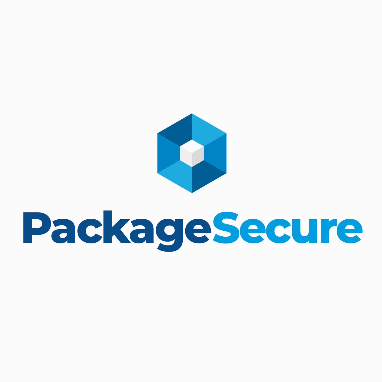 Logo design and type treatment for the Package Secure