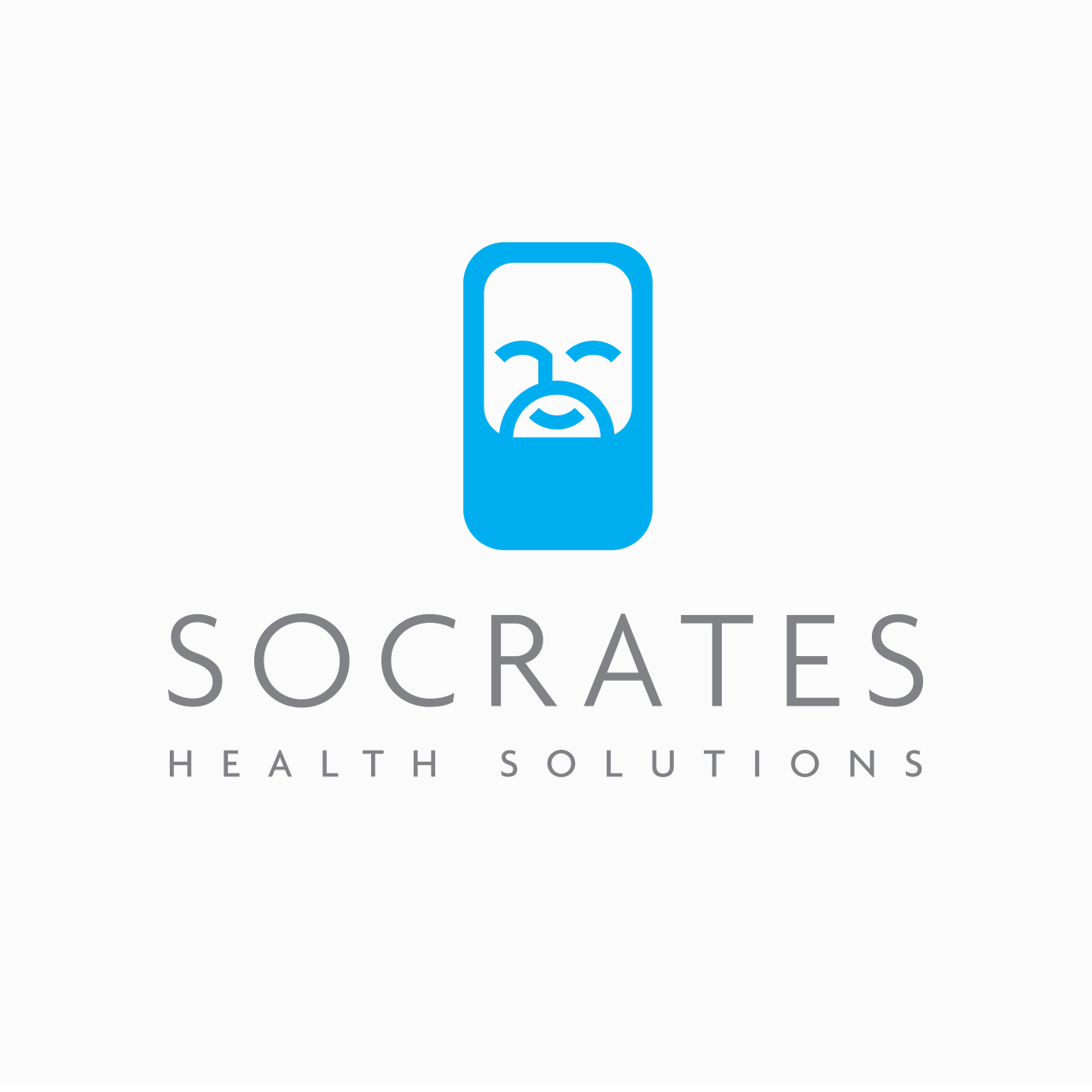 Logo design and type treatment for Socrates Health Solutions