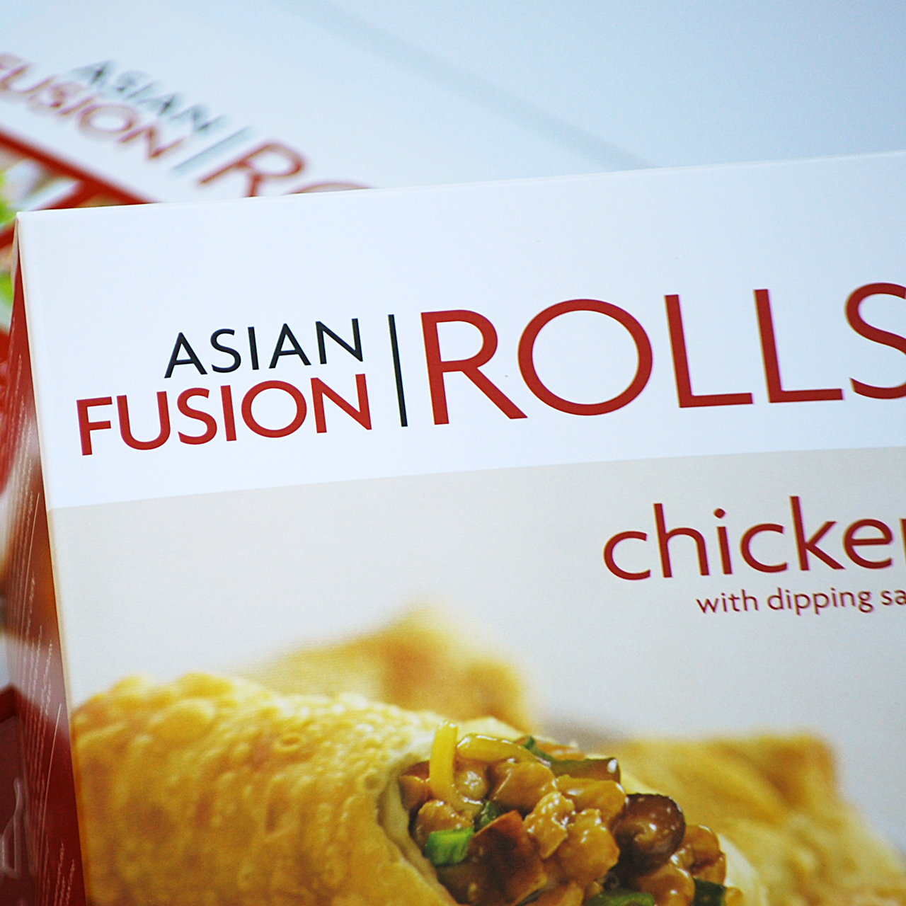 Masthead design for Van's Kitchen Asian Fusion Roll's package design