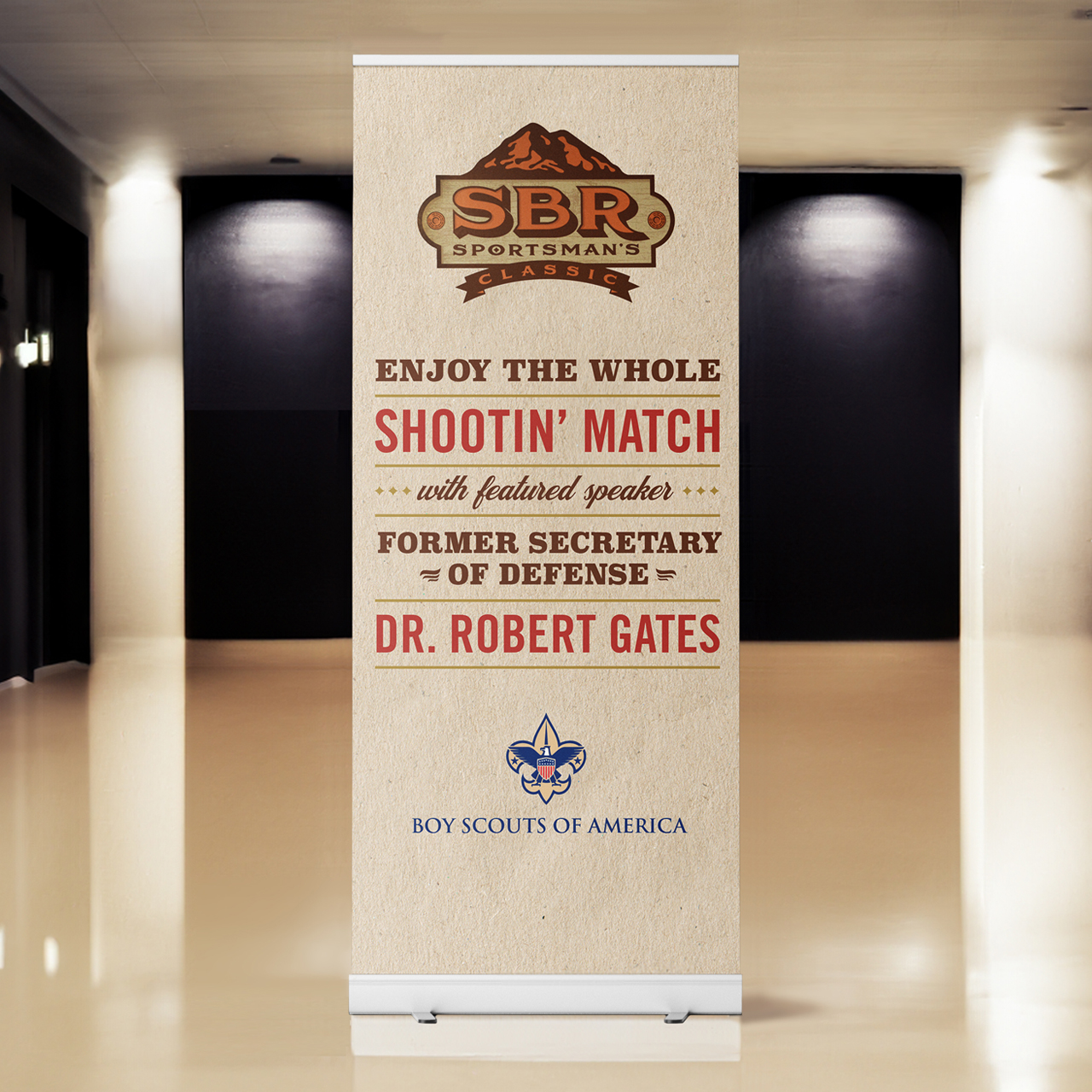 Image of a lobby banner