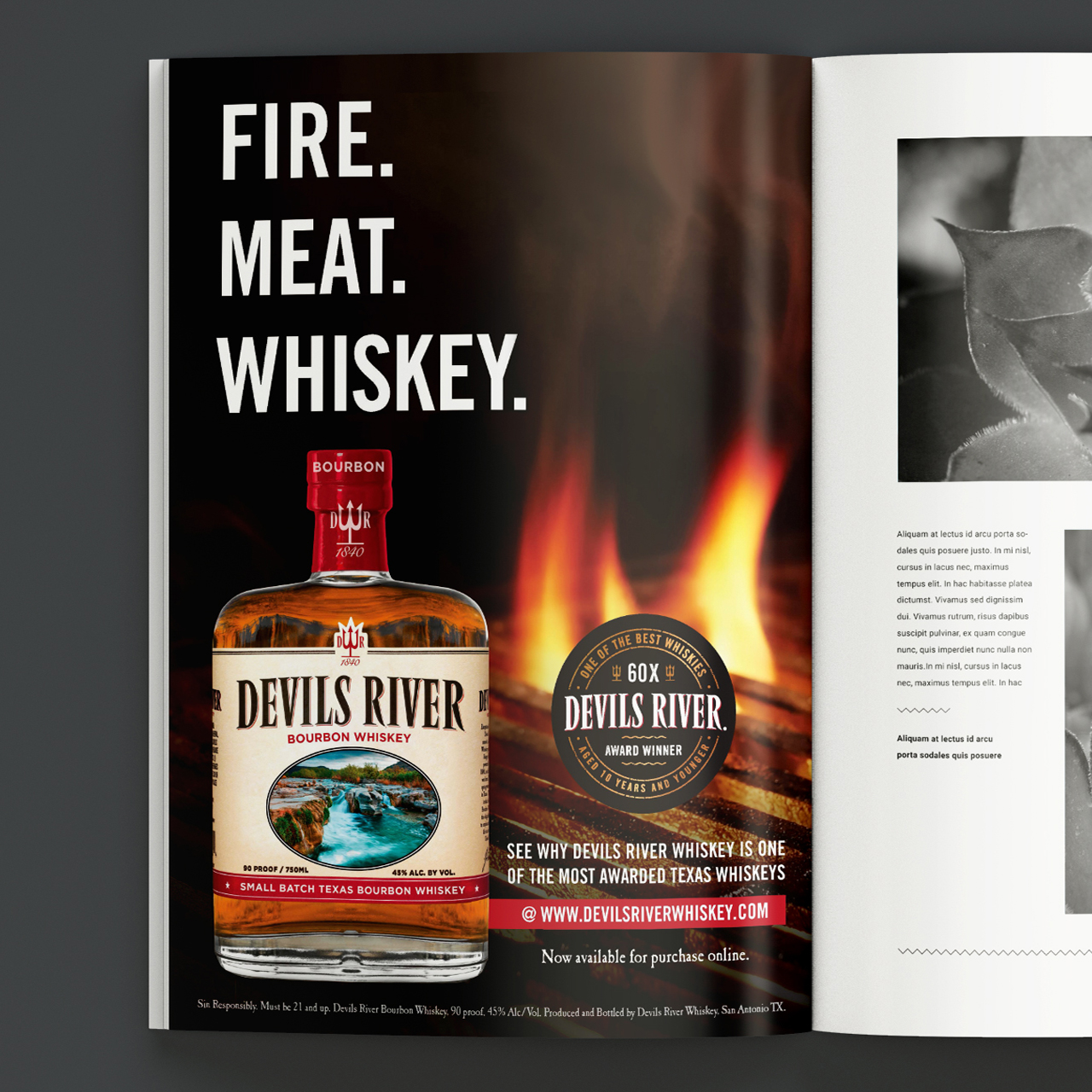 Print Ad for Devils River Whiskey