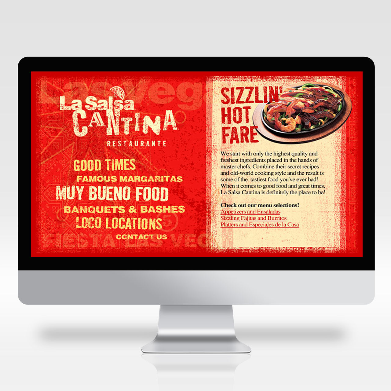 Image of the La Salsa website