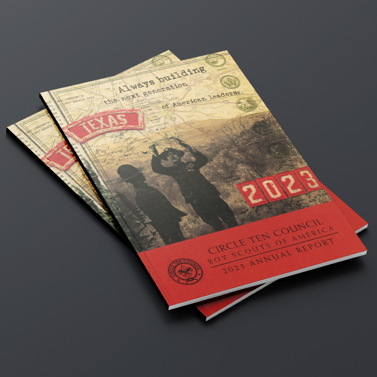 Boy Scout annual report design